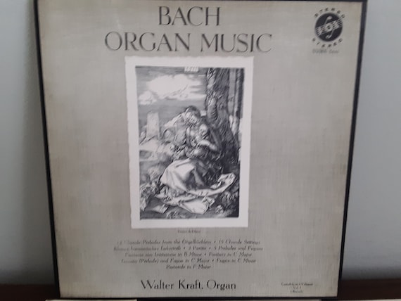 Walter Kraft - Bach Organ Music - 3 Record Box Set - Circa 1950's