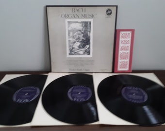 Walter Kraft - Bach Organ Music - 3 Record Box Set - Circa 1950's