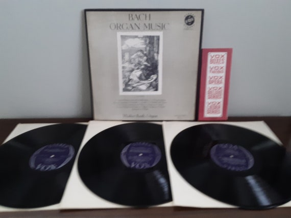 Walter Kraft - Bach Organ Music - 3 Record Box Set - Circa 1950's