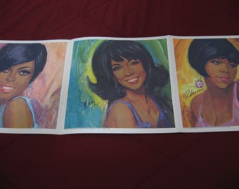Vintage 1967  - The Supremes - Individual  Full Color Art Prints - Motown