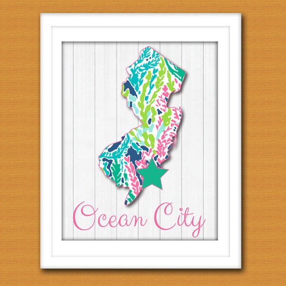 Lilly Pulitzer Inspired Wall Decor Ocean City New Jersey By
