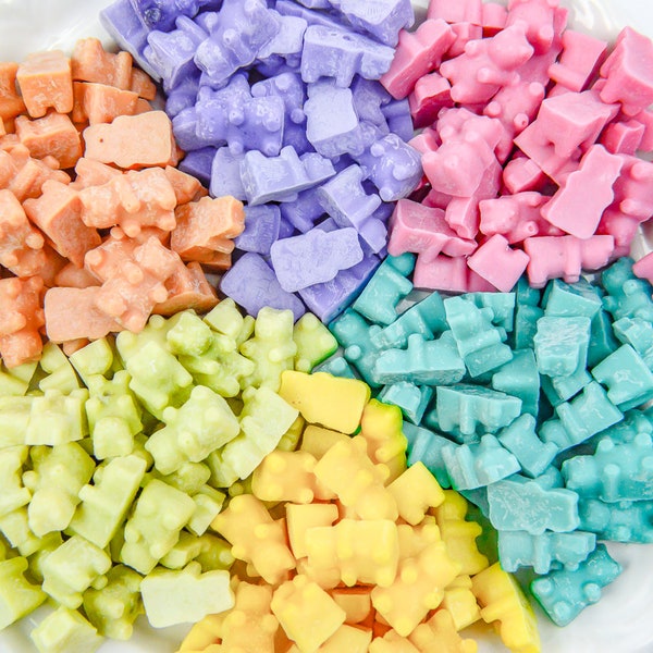 BEAR BUTT BEAN-Wipe Bar Soap Bears, Essuie-tout en tissu, Super doux, respectueux de l'environnement, naturel, végétalien, sans phtalates, sans paraben et sans détergent