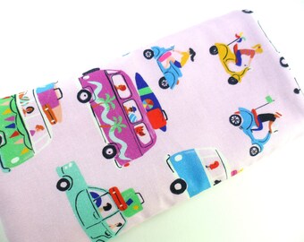 Glasses case / phone case 3.25" x 6.5" approx.  Road Trip