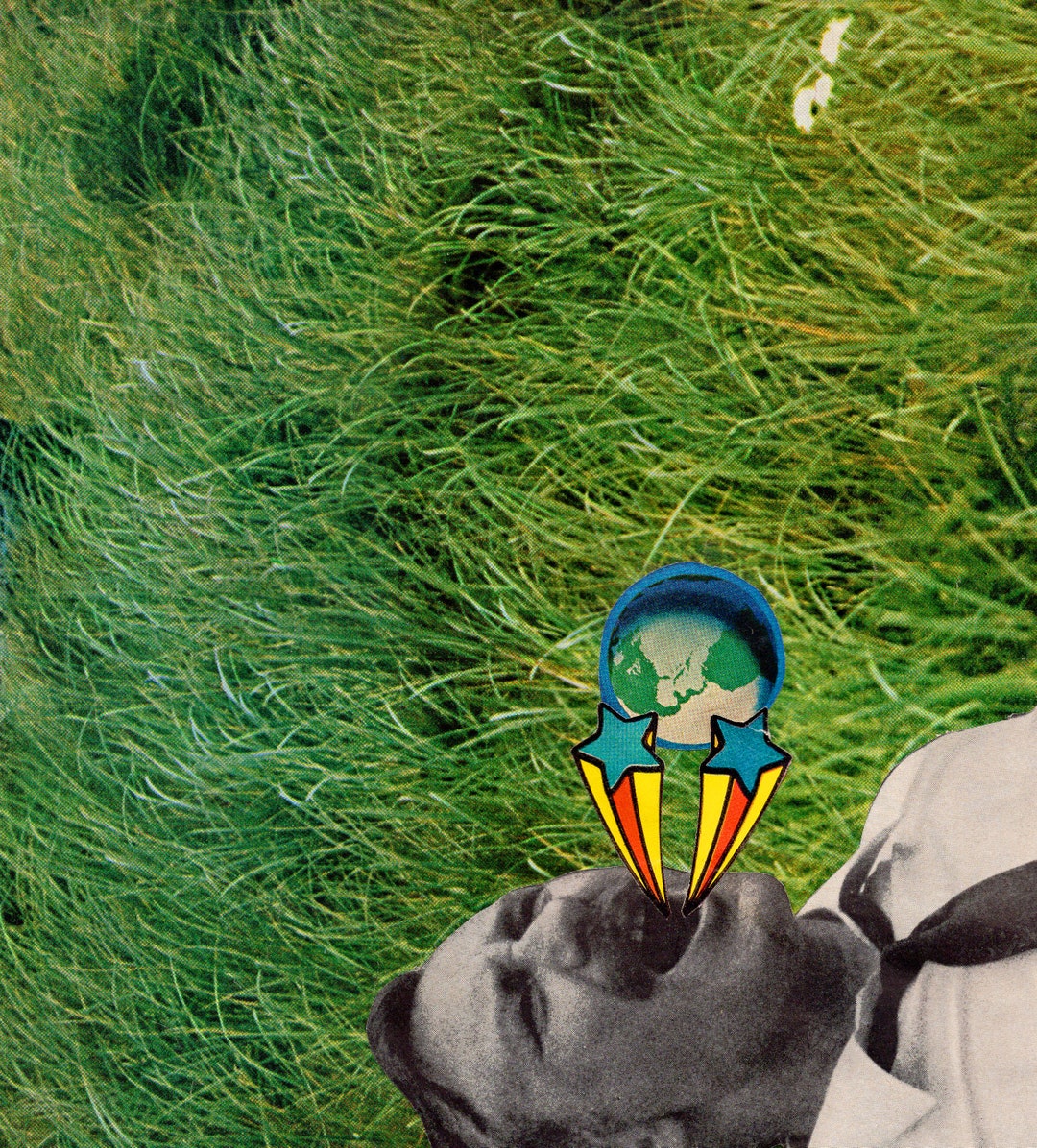 Original Mixed Media Collage Art beatle Blood Etsy