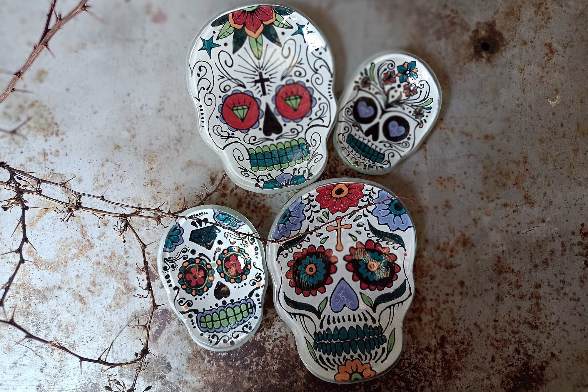 Skull Sugar Glass Skull Sugar Bowl Halloween Decoration Etsy UK