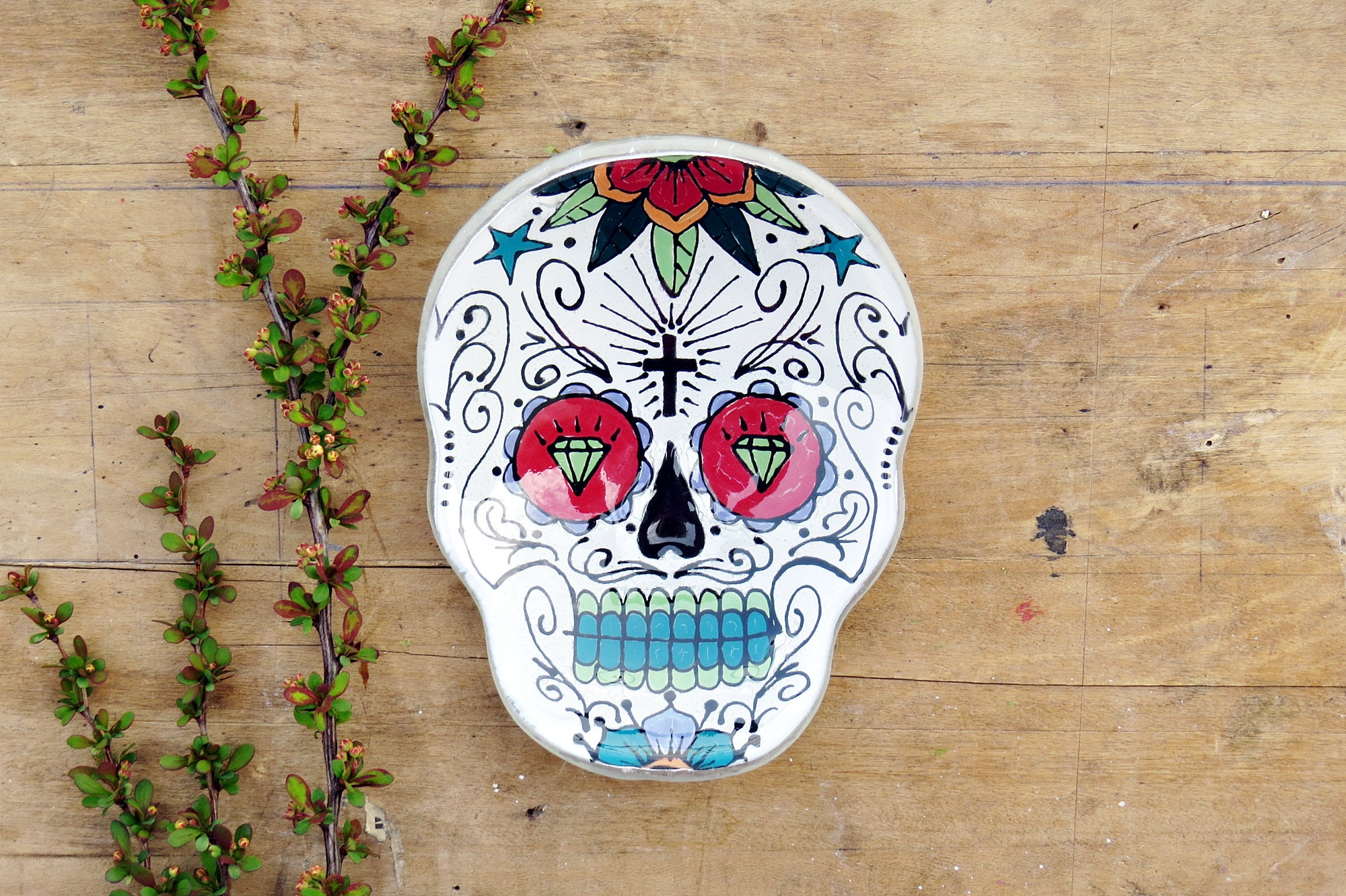 Skull Sugar Glass Skull Sugar Bowl Halloween Decoration Etsy UK