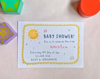 Baby Shower Invitation | Personalised | Printable Invite | Digital Download