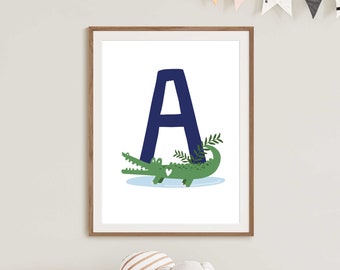 Animal Alphabet Print | Nursery Print | Kids Wall Art
