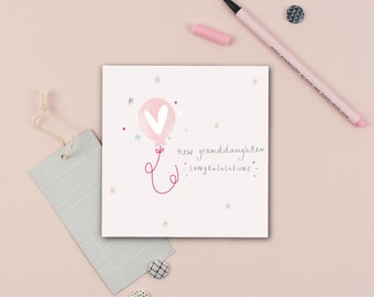 New Granddaughter Card
