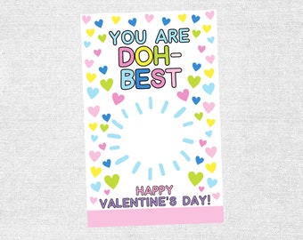 Valentine Exchange Cards, You are DOH-BEST A Valentine Card, Kids Valentine Card, School Valentines, DIY