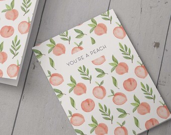 Tarjeta Eres un melocotón: solo porque sí, gracias