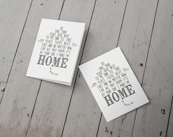 Tarjeta de amor: Día de San Valentín // Boda // Aniversario // Cumpleaños // Porque sí // DMB // Dave Matthews Band