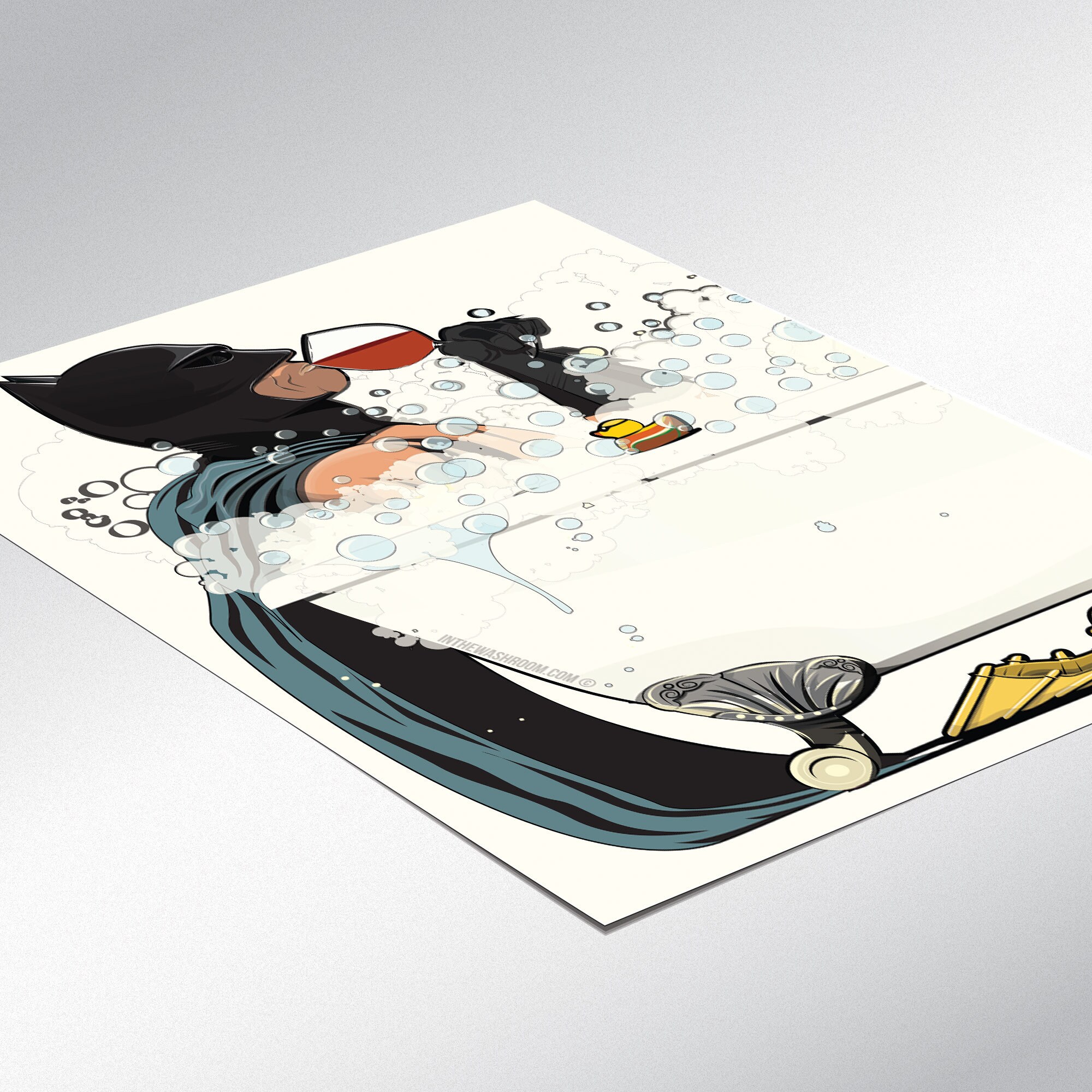 Batman y Wonder Woman en el set de carteles de baño. Baño baño | Etsy