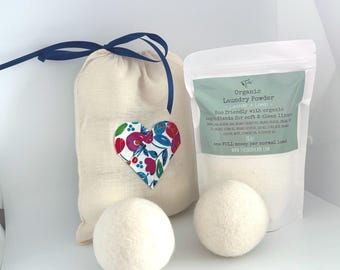 Laundry Powder and Dryer Balls