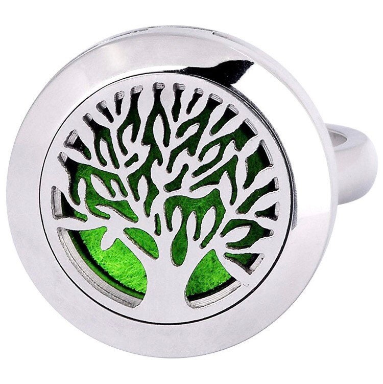 Aromatherapy Essential Oil Diffuser Ring Locket
