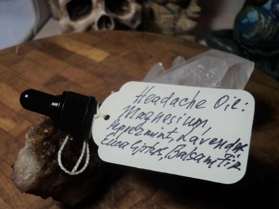 Headache Relief Natural Magnesium Essential Oils Migraine Etsy