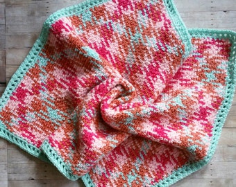 Items Similar To Blue Argyle Baby Blanket Green And Bright Blue