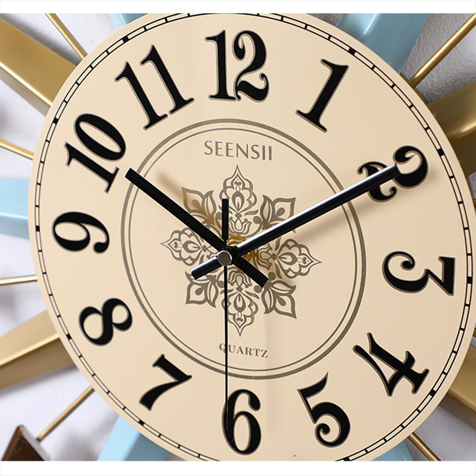 MidCentury Instruments Satellite Metal Crystal Wall Clock Etsy