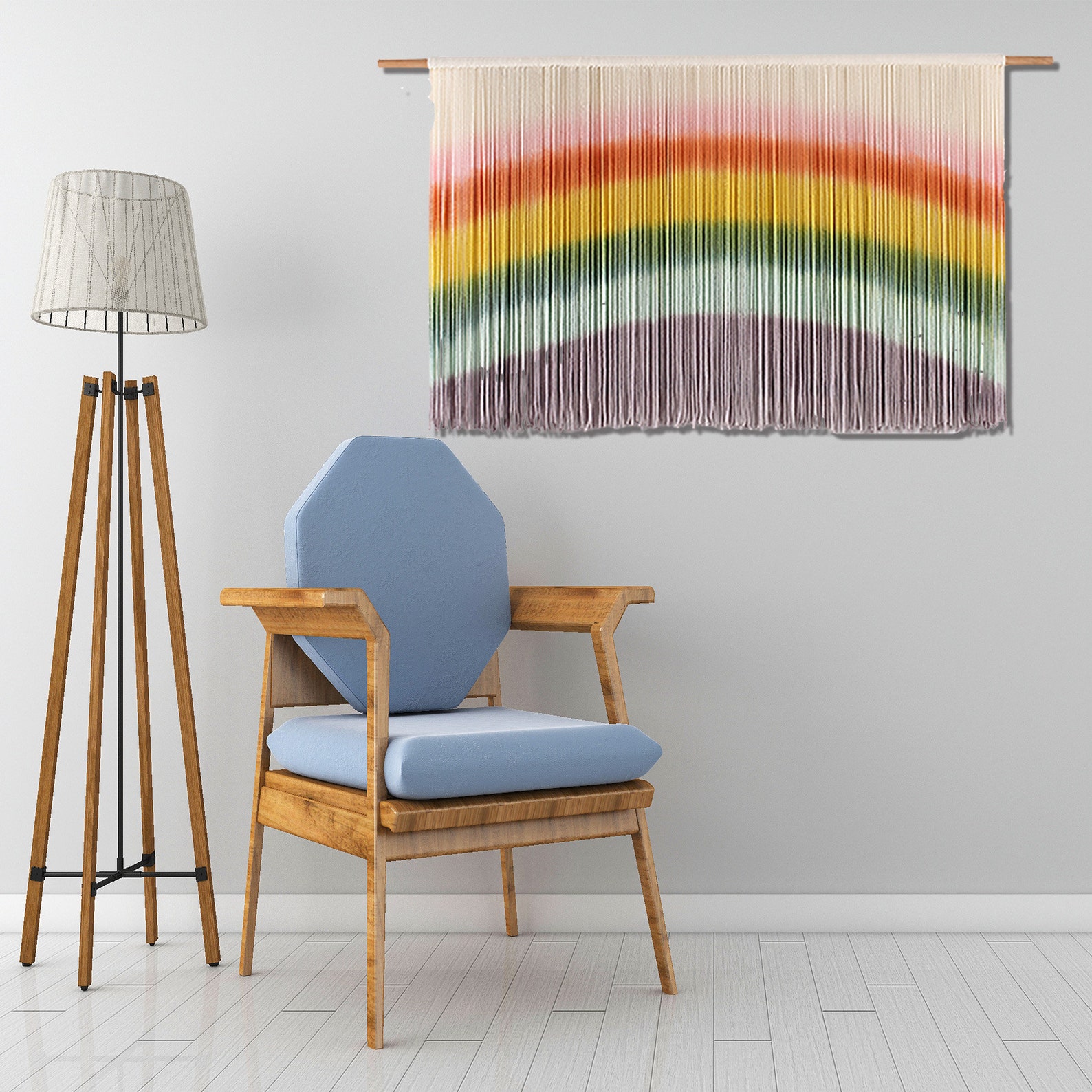 Aurtem Rainbow Tapestry Wall Hanging Art Hand Woven Home Etsy