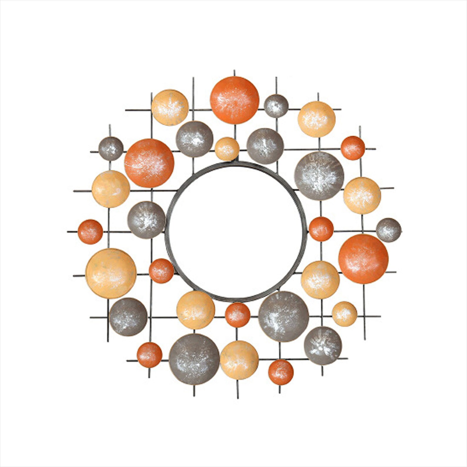 Wall Mirror Décor Metal Decorative Wall Art Hanging Mirror | Etsy