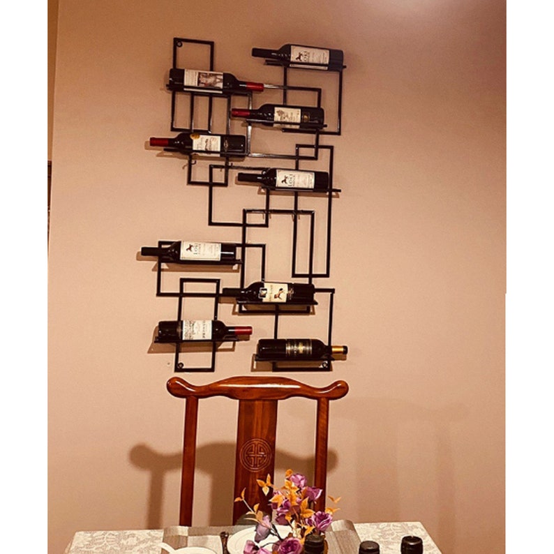 Wine Rack Wall Shelf Upside Down Wine Rack European Style Bar Etsy