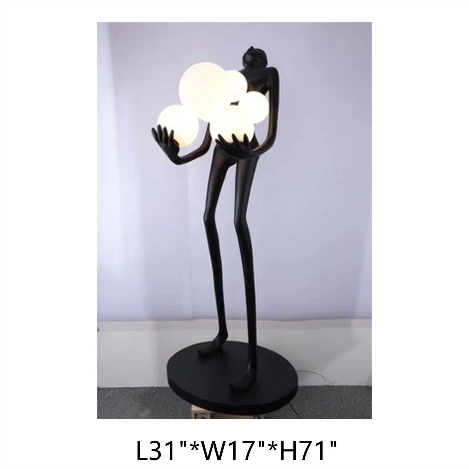 Large Tall Floor Sculpture Standing Abstract Woman Figure with Etsy