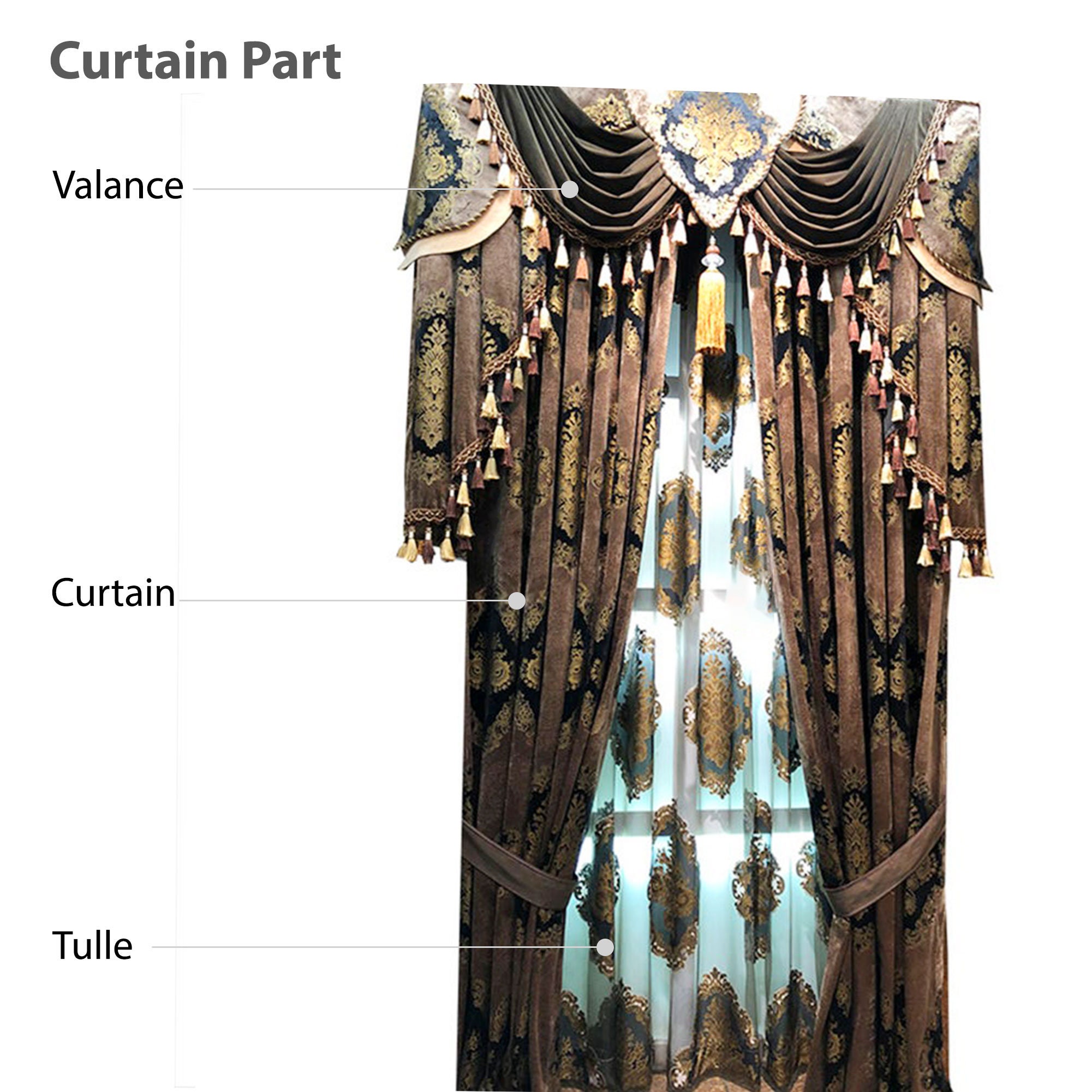 Luxus Vorhang für Wohnzimmer Blackout Samt Nach Maß Vorhänge | Etsy