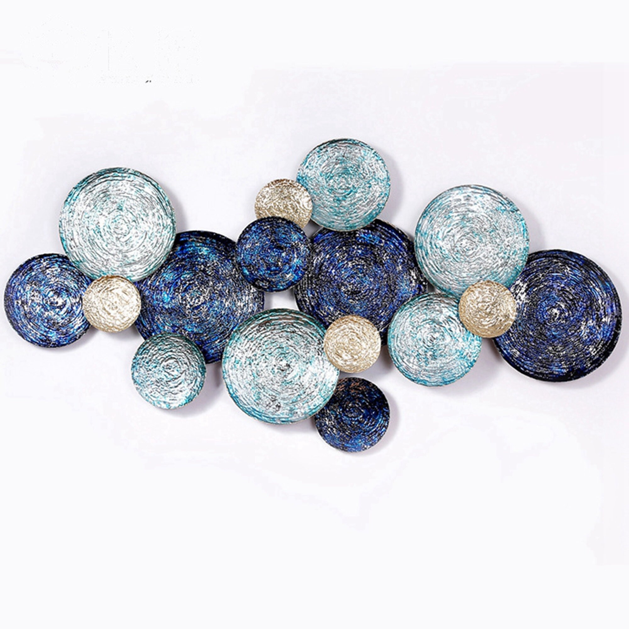 Large Metal Wall Hanging 3D sculpture Home Deco Art Modern Etsy