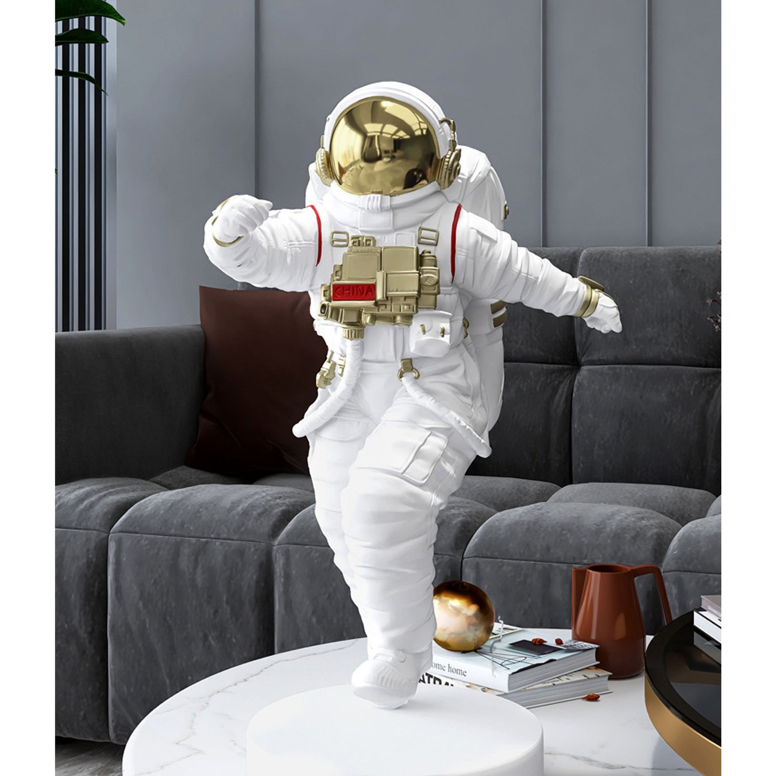 Large Rabbit Astronaut Fiber Reinforced Plastic Tall Floor Etsy