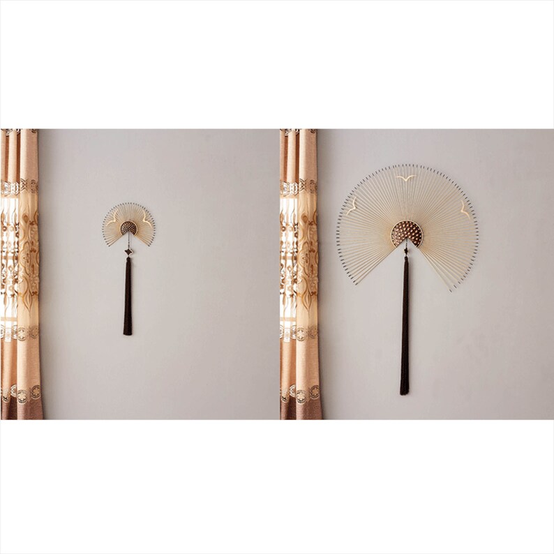 Modern Metal Fan Wall Art Decor Etsy