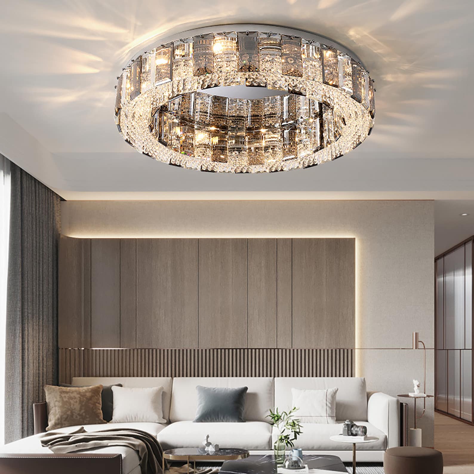 Modern Chandelier LED Luxury Ceiling Light for Living Room Etsy UK
