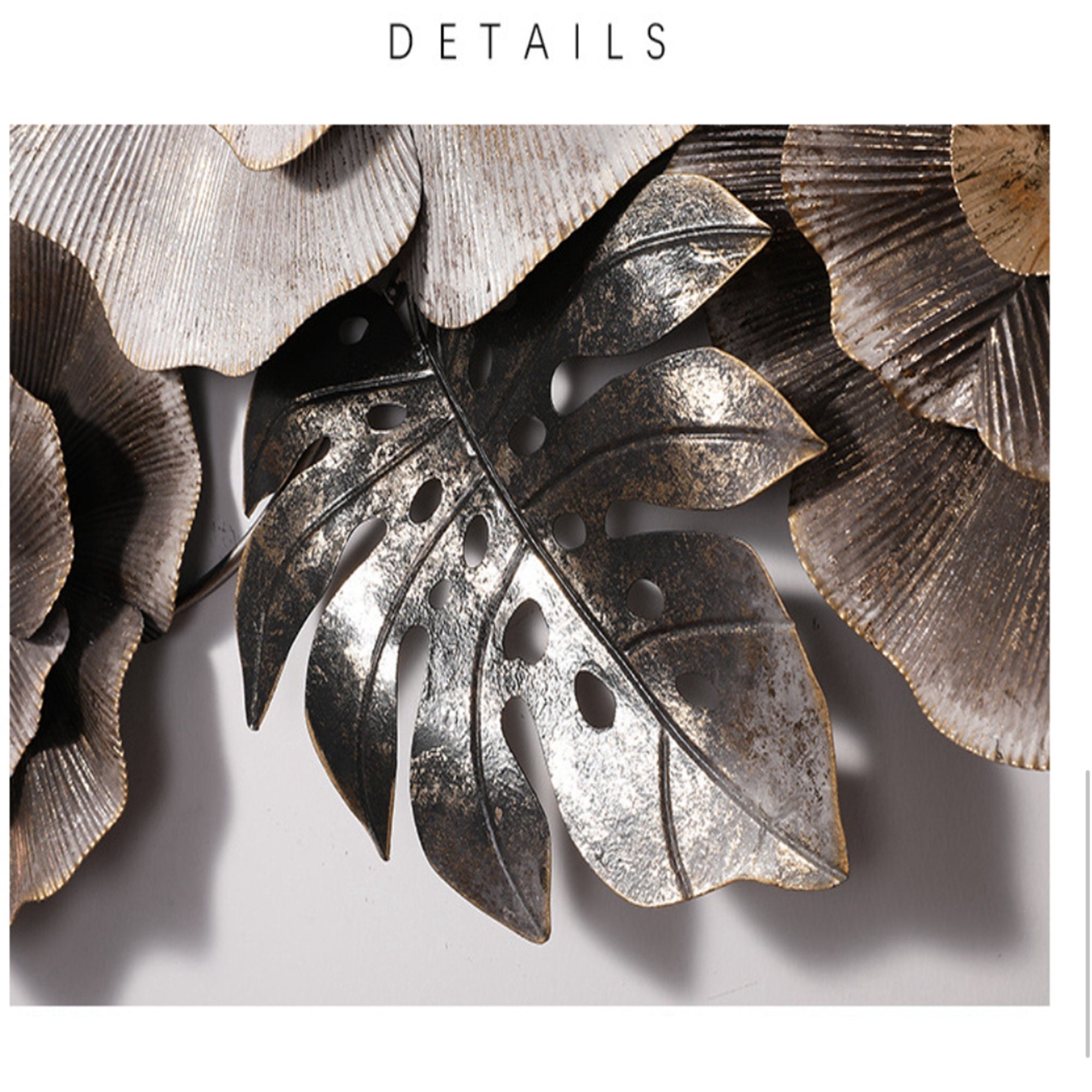 Modern Flower Wall Decor Unique Iron Hanging Metal Art 3D Etsy