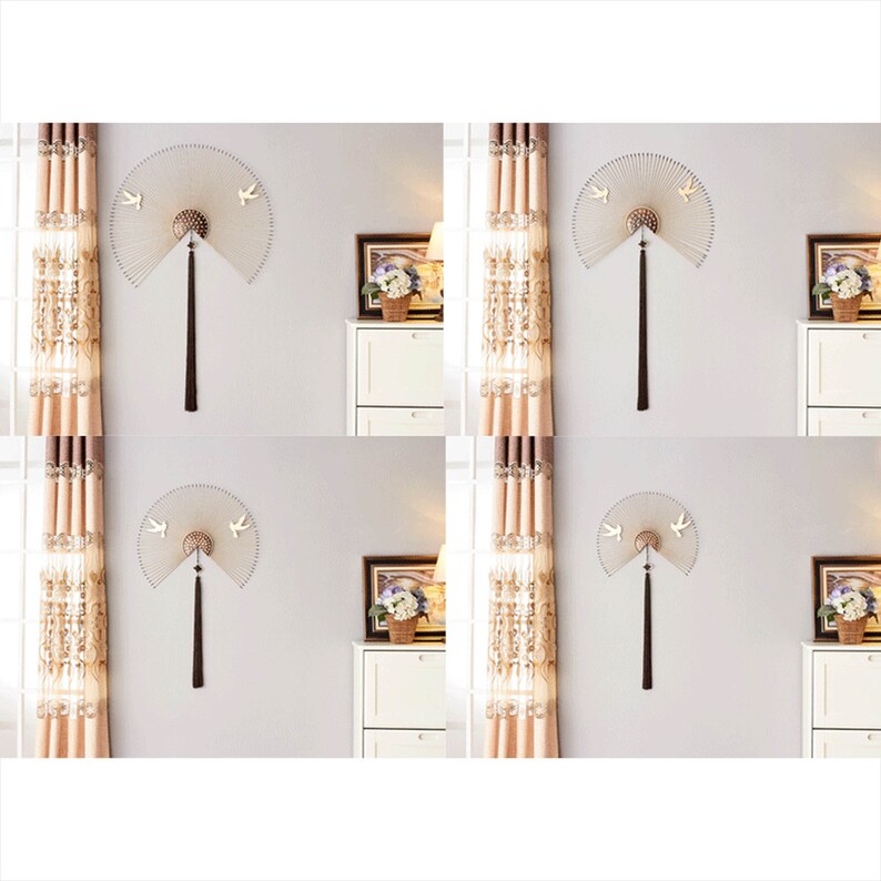 Modern Metal Fan Wall Art Decor Etsy