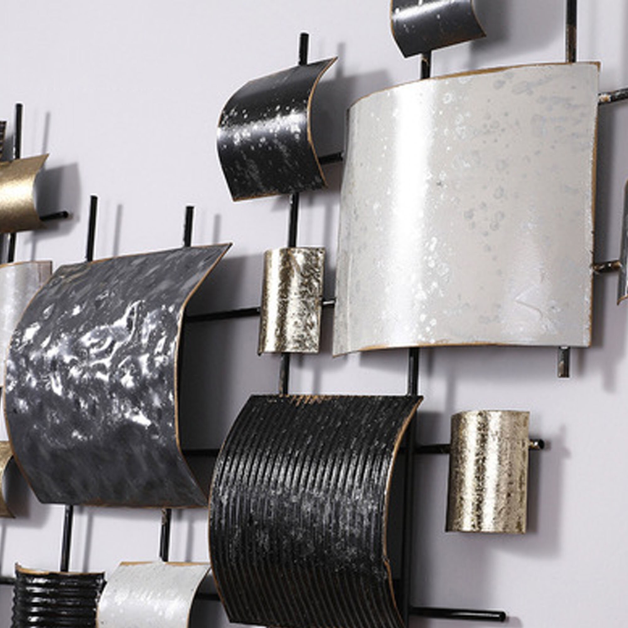 Modern Wall Decor Unique Iron Hanging Metal Art 3D Etsy