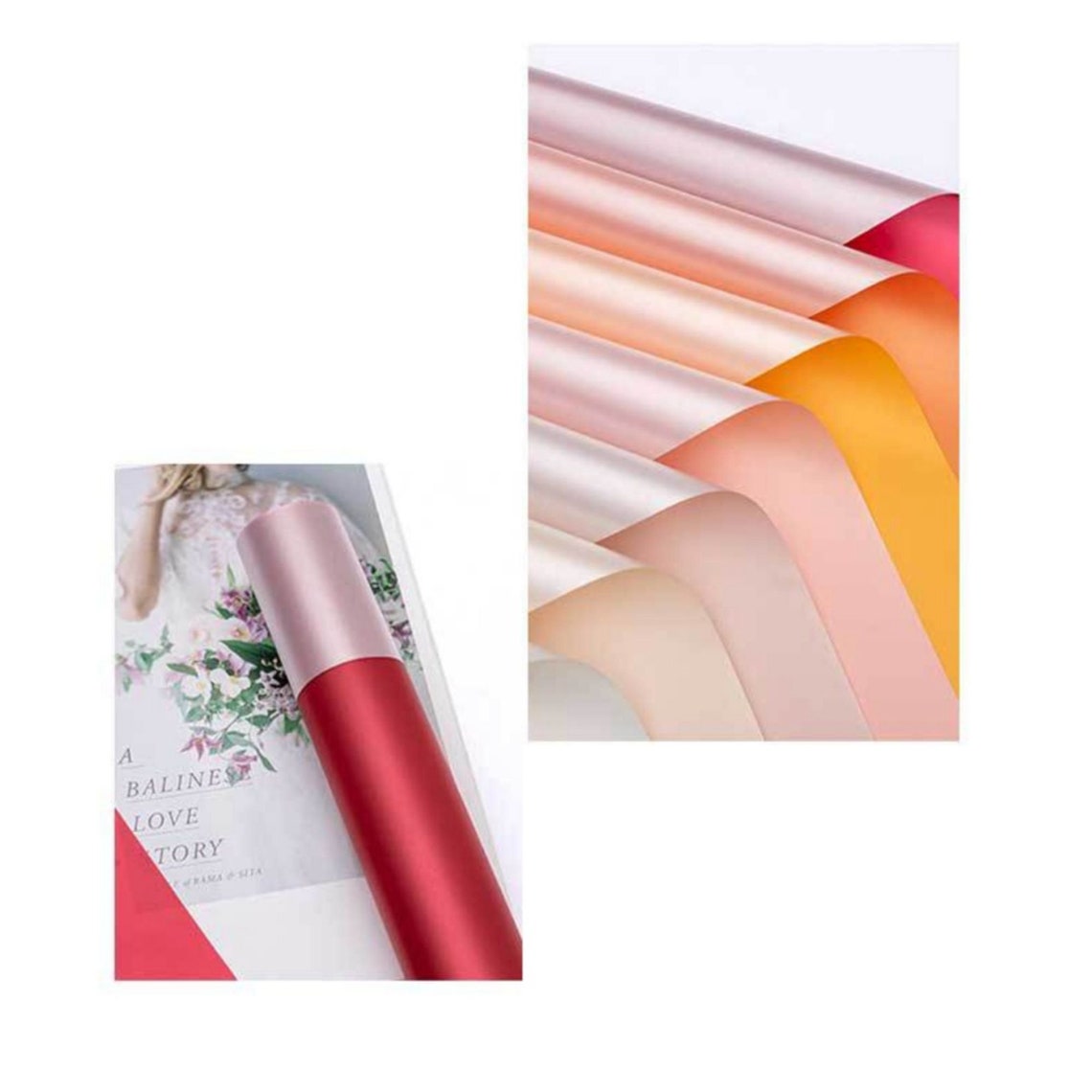 Flower Wrapping Paper Gifts Packing Korean Style Flowers Etsy