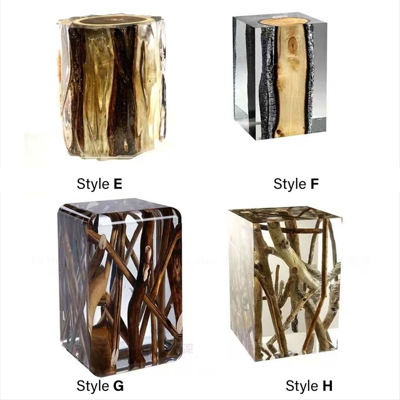 Custom Epoxy Resin Resin Stool Wood Chair Stumps Etsy