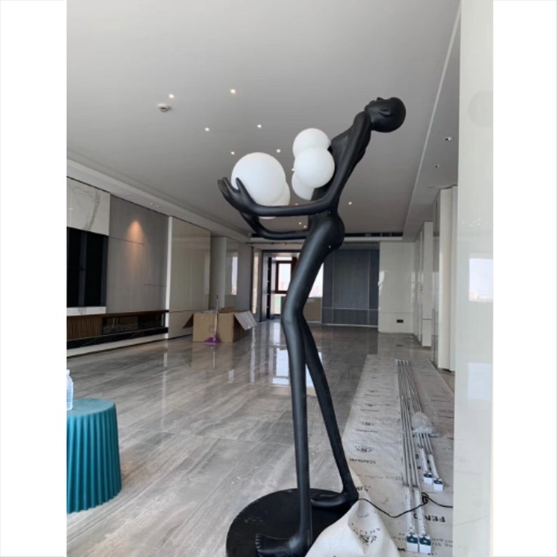 Large Tall Floor Sculpture Standing Abstract Woman Figure with Etsy