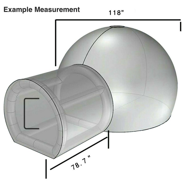 inflatable bubble dome