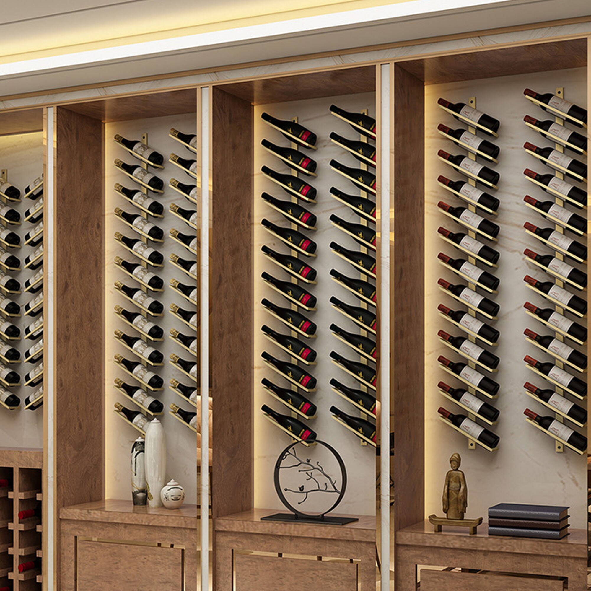 metal wall wine rack bottle holder