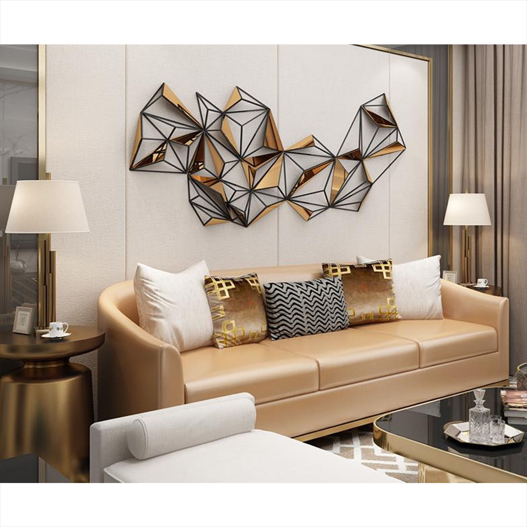 Modern Light Luxury Living Room Wall Ornaments Wall Ornaments Etsy