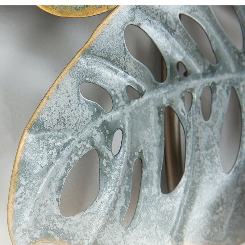 Three Dimensional Flower Wall Decoration With Iron Art Etsy