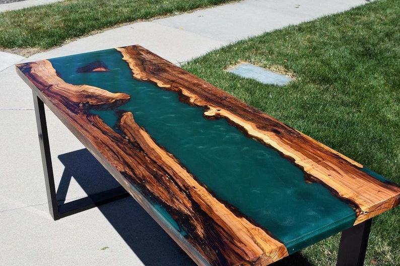 Epoxy Resin Live Edge River Wood for outside