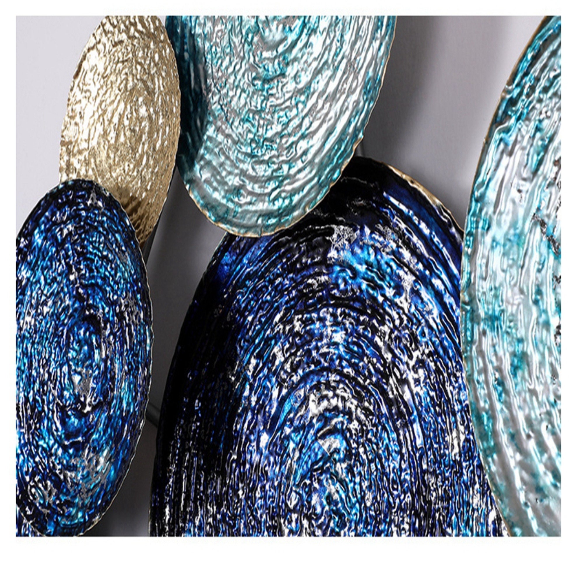 Large Metal Wall Hanging 3D sculpture Home Deco Art Modern Etsy