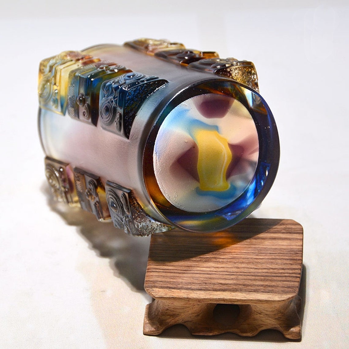 Glass pen holder desktop practical custom gift office creative | Etsy