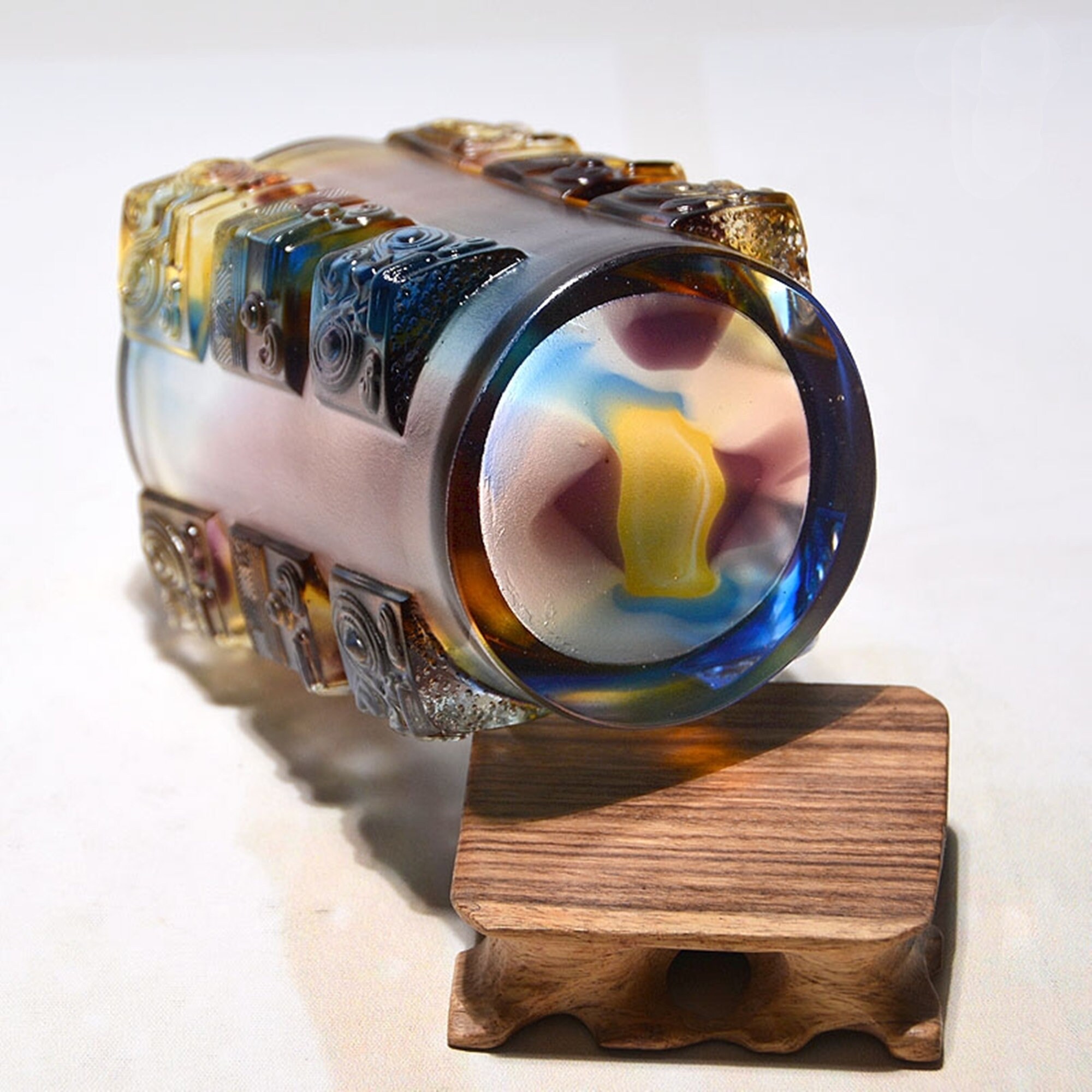 Glass pen holder desktop practical custom gift office creative Etsy