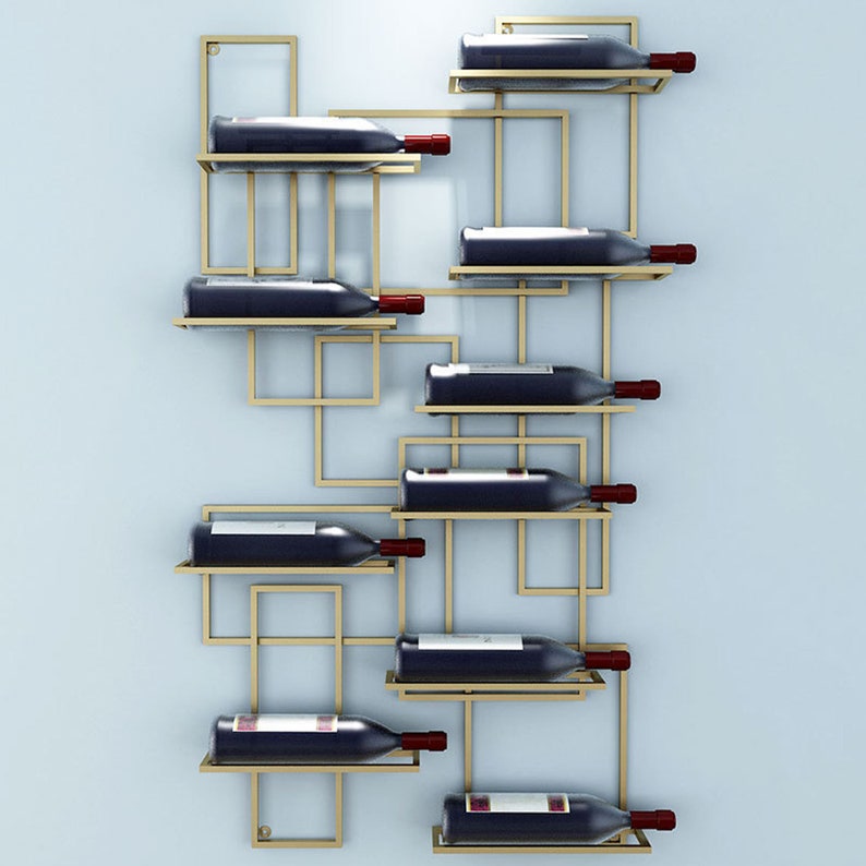 Wine Rack Wall Shelf Upside Down Wine Rack European Style Bar Etsy