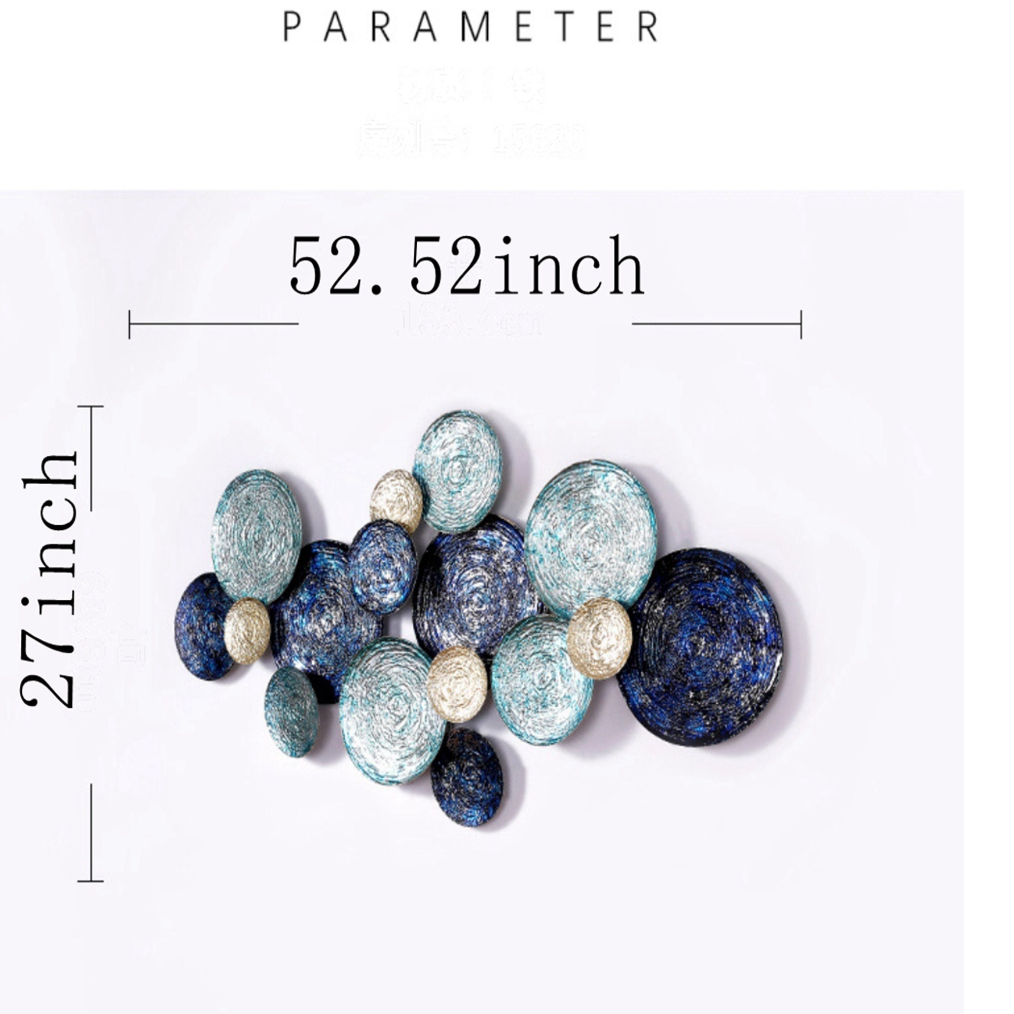 Large Metal Wall Hanging 3D sculpture Home Deco Art Modern | Etsy