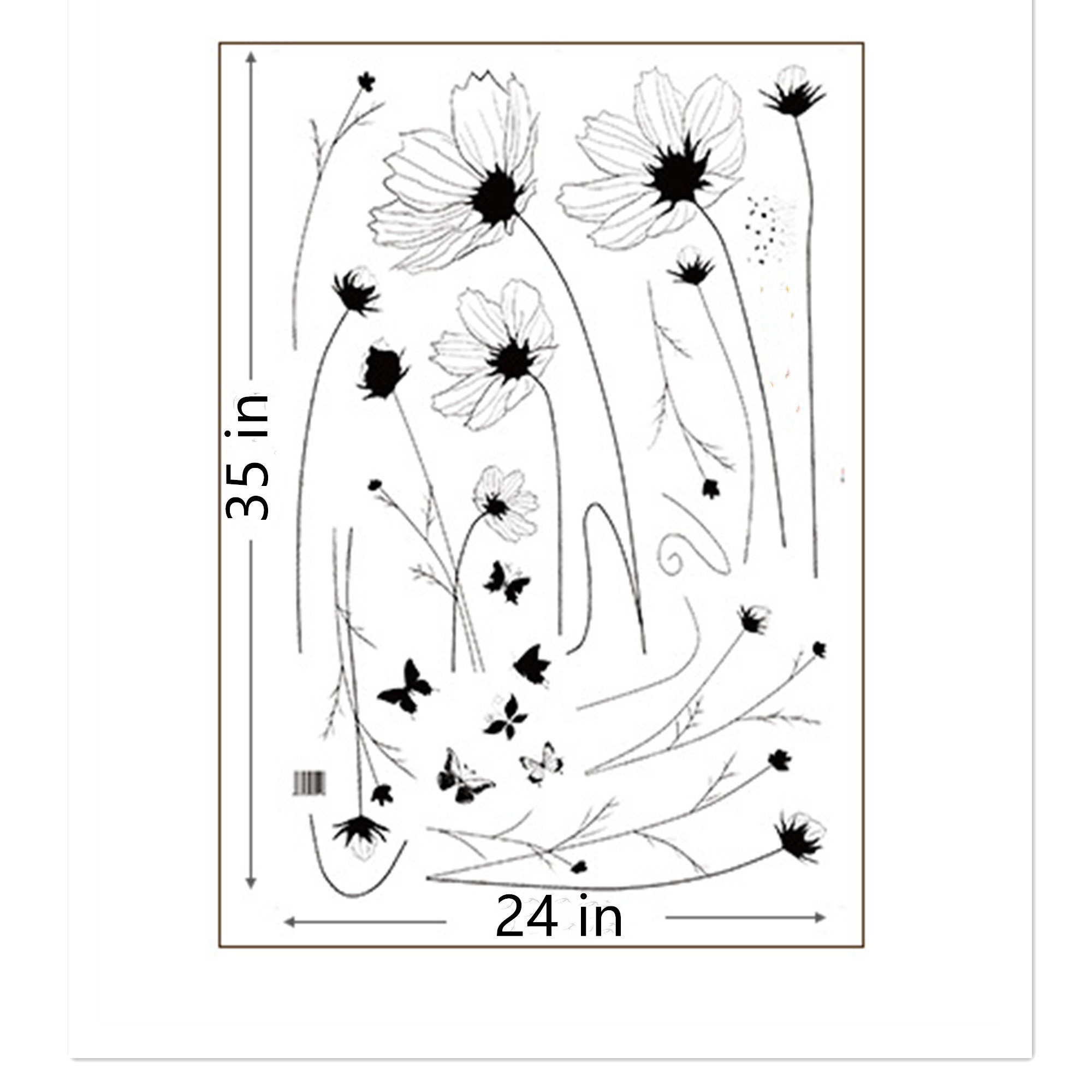 Flowers Wall Decal / Nursery Decor /Flores Wall Art / Flower Etsy