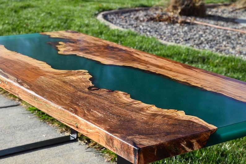 The 7 Best Epoxy Resin Table Top Outdoor Reviews in 2021 1 Epoxy Resin Live Edge River Wood for outside