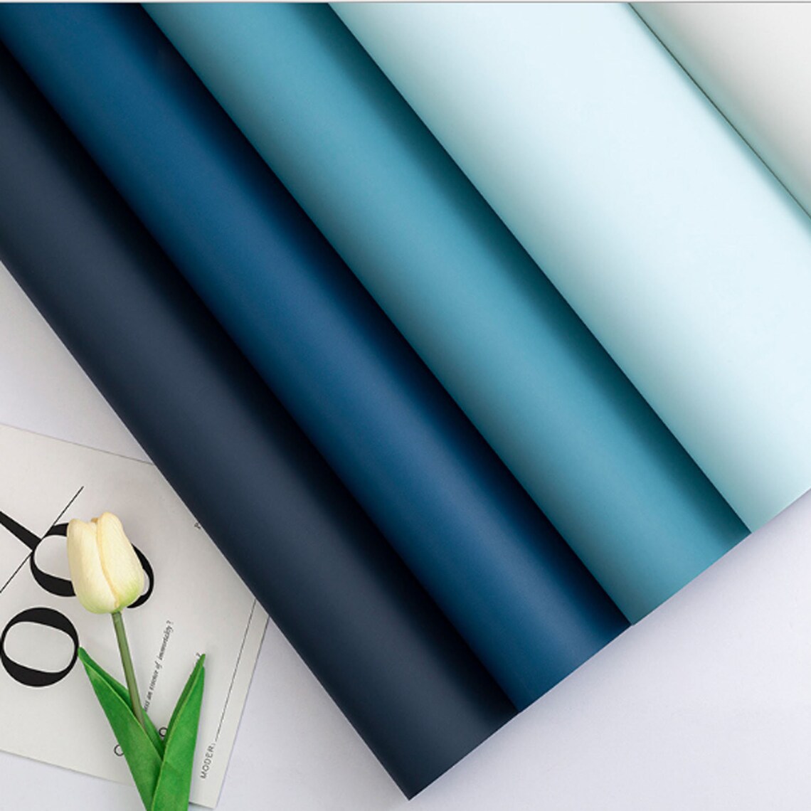 Flower Wrapping Paper Double Sided Gifts Packing Korean Etsy